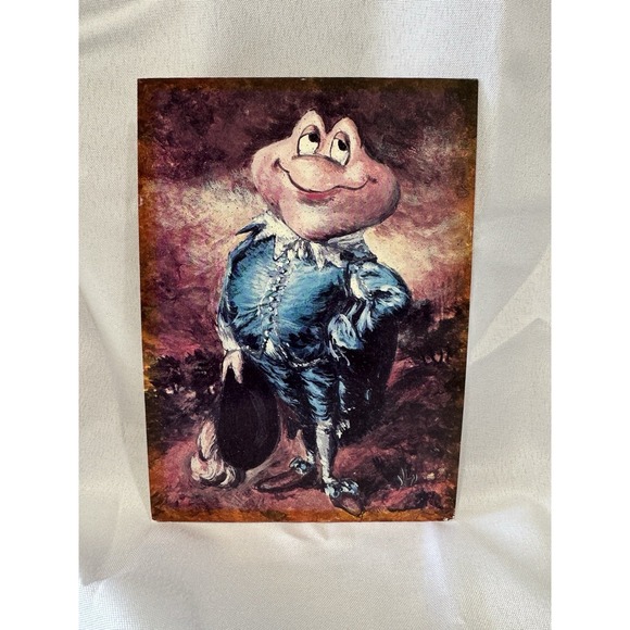 Mr. Toad Blue Boy Disneyland Gallery Art Card 1982 Framed Mr Toad's Wild ride - Picture 4 of 16